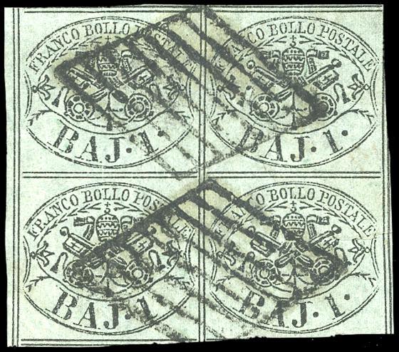 1852 - 1 baj verde grigiastro, ... 