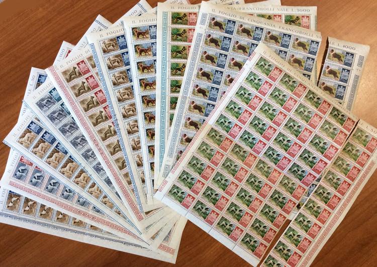 1959 - Cani, 50 serie complete in ... 