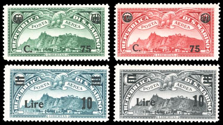 1936/42 - Soprastampati, le due ... 