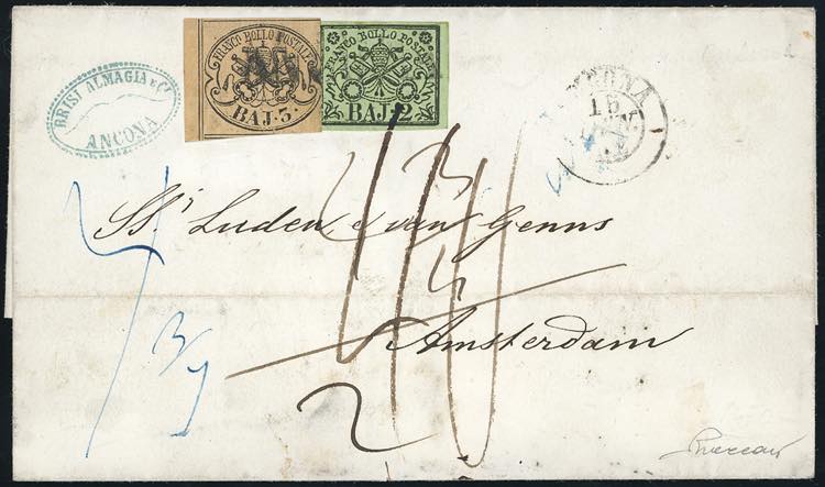 1852 - 2 baj verde oliva, ... 