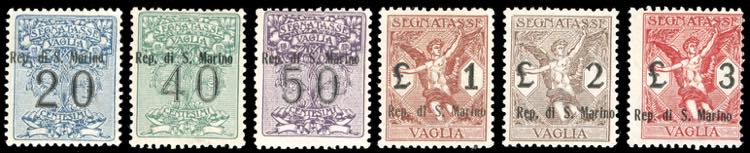 1924 - Soprastampati, serie ... 