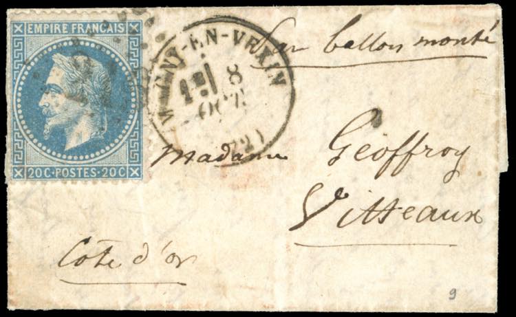 FRANCIA POSTA AEREA 1870 - 20 ... 