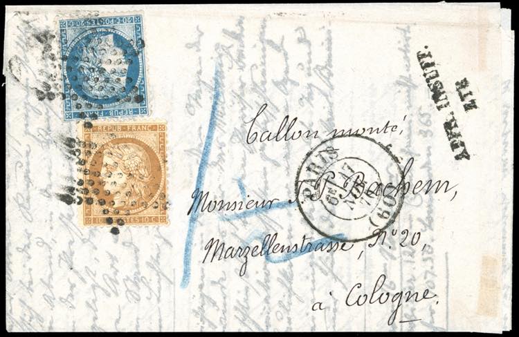 FRANCIA POSTA AEREA 1870 - 10 ... 