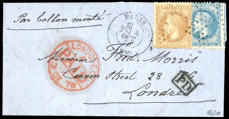 FRANCIA POSTA AEREA 1870 - 10 ... 