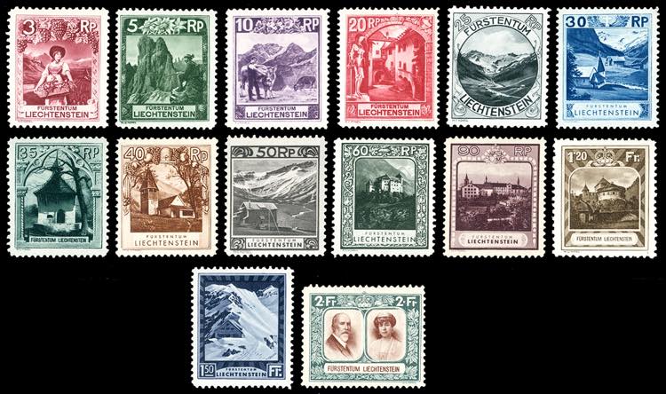 LIECHTENSTEIN 1930 - Soggetti ... 