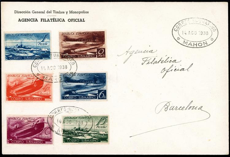 SPAGNA 1938 - Sommergibili, serie ... 