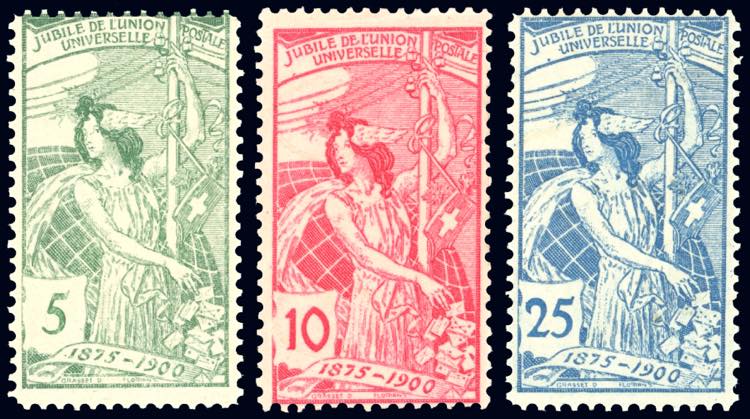 SVIZZERA 1900 - UPU, serie ... 