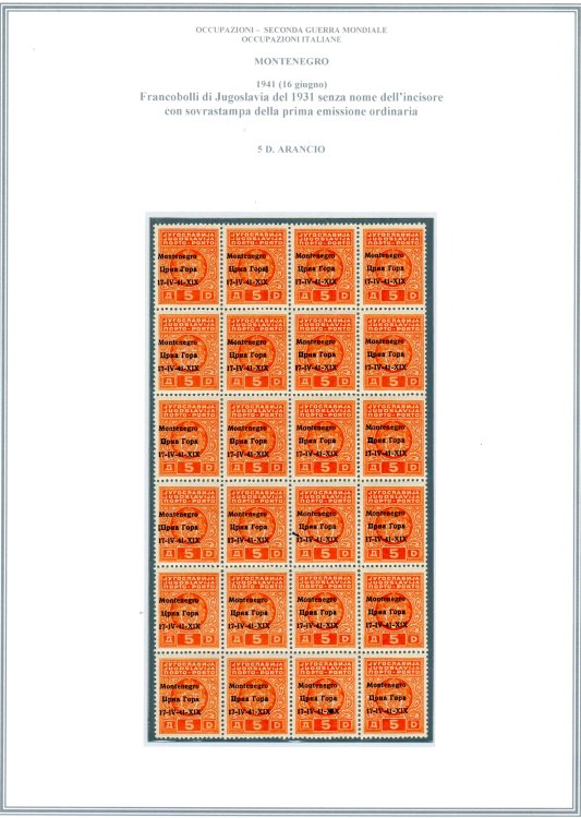 MONTENEGRO OCCUPAZIONE ITALIANA ... 