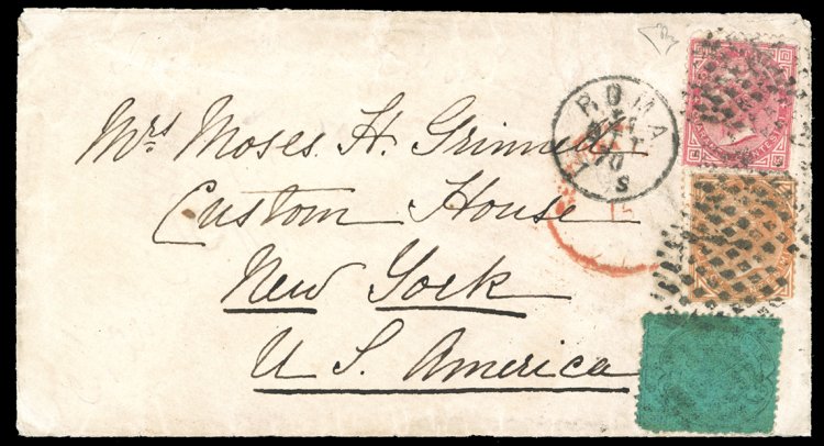 1870 - 5 cent. azzurro verdastro ... 