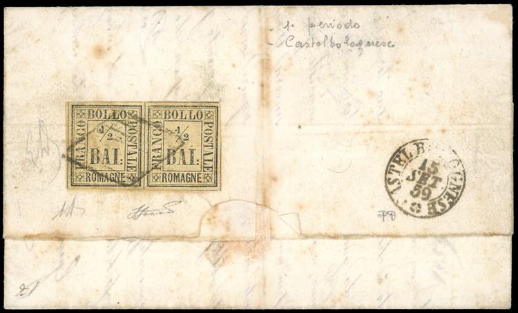 1859 - 1/2 b. giallo paglia (1), ... 