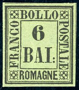 1859 - 6 baj verde giallo (7), ... 