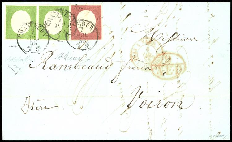1855 - 5 cent. verde giallo, ... 