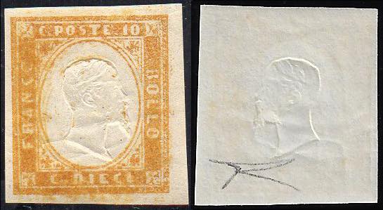 1863 - 10 cent. bistro, varietà ... 