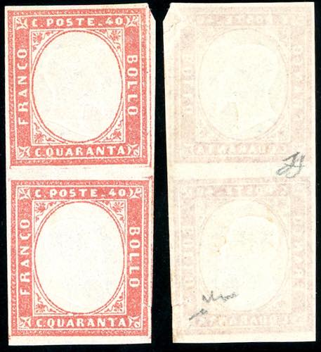 1863 - 40 cent. rosa vermiglio ... 