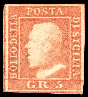 1859 - 5 grana vermiglio, II ... 