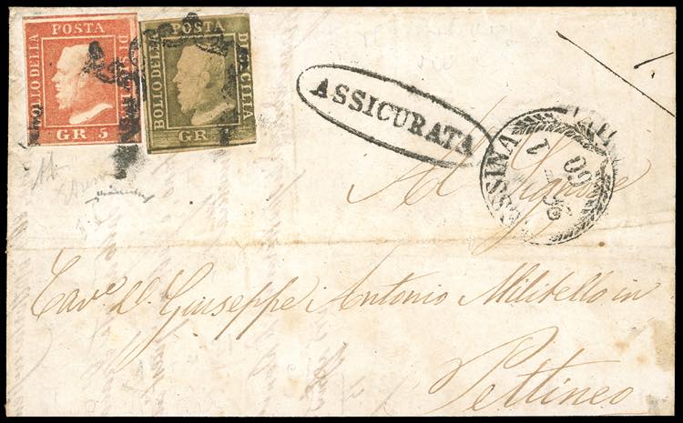 1860 - 5 grana vermiglio, II ... 