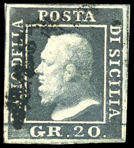 1859 - 20 grana ardesia scuro, ... 