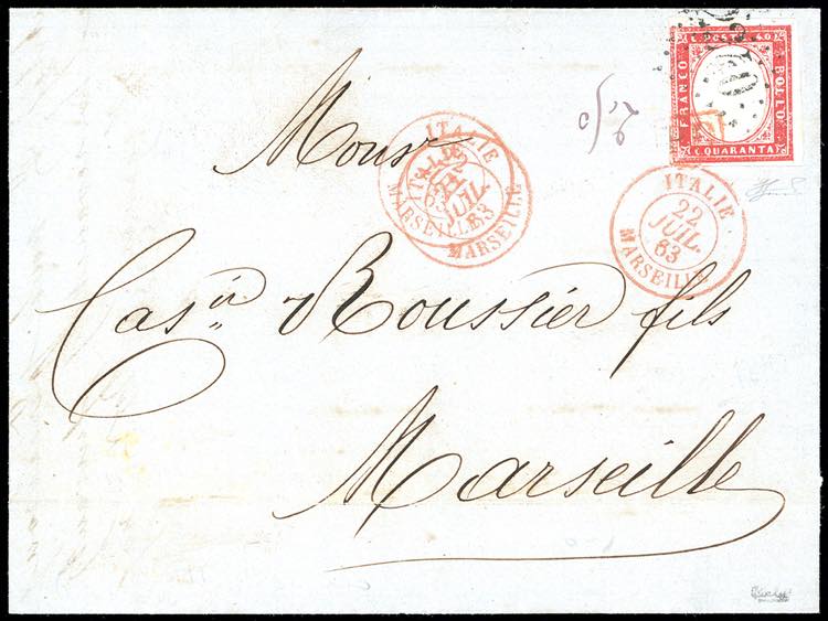 1863 - MARSIGLIA 2240 cifre grandi ... 