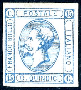 1863 - 15 cent. Litografico, I ... 