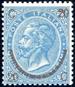 1865 - 20 cent. su 15 cent. Ferro ... 