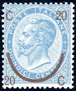1865 - 20 cent. su 15 cent. Ferro ... 