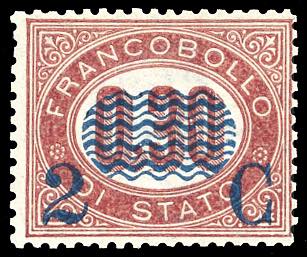 1878 - 2 cent. su 0,30 lire ... 