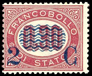 1878 - 2 cent. su 0,30 lire ... 