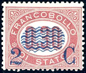 1878 - 2 cent. su 0,30 lire ... 