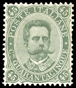 1889 - 45 cent. Umberto I (46), ... 