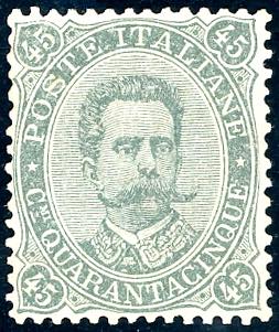 1889 - 45 cent. verde oliva (46), ... 