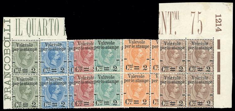 1890 - Soprastampati Valevole per ... 