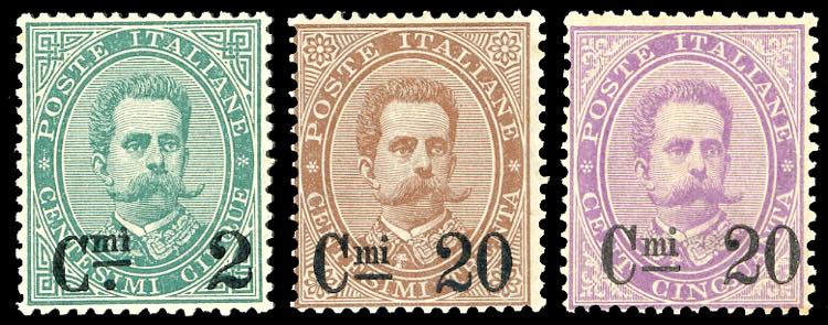1890/91 - Soprastampati, serie ... 