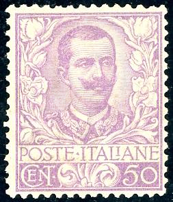 1901 - 50 cent. Floreale (76), ben ... 