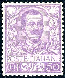 1901 - 50 cent. Floreale (76), ... 
