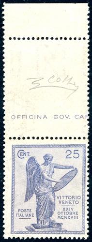 1921 - 25 cent. violetto Vittoria, ... 