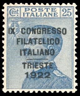 1922 - 25 cent. Congresso ... 