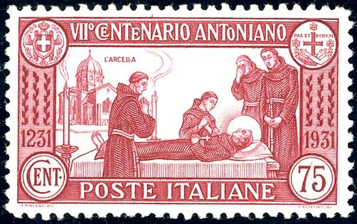 1931 - 75 cent. San Antonio, dent. ... 