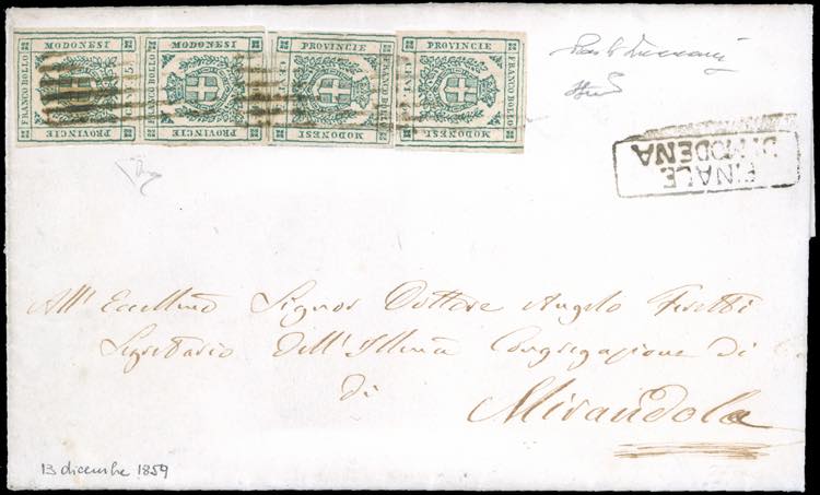1859 - 5 cent. verde smeraldo ... 