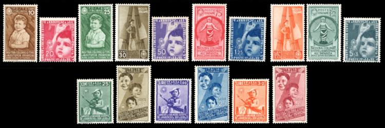 1937 - Colonie estive, serie ... 