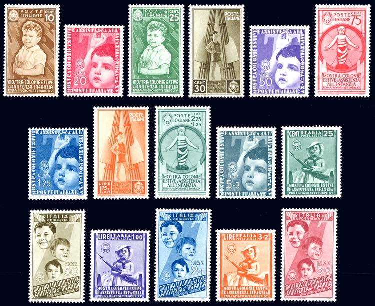 1937 - Colonie estive, serie ... 