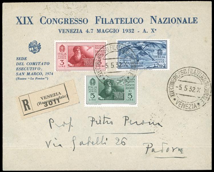 1932 - 3 lire, 5 lire, 7,70 + 2 ... 