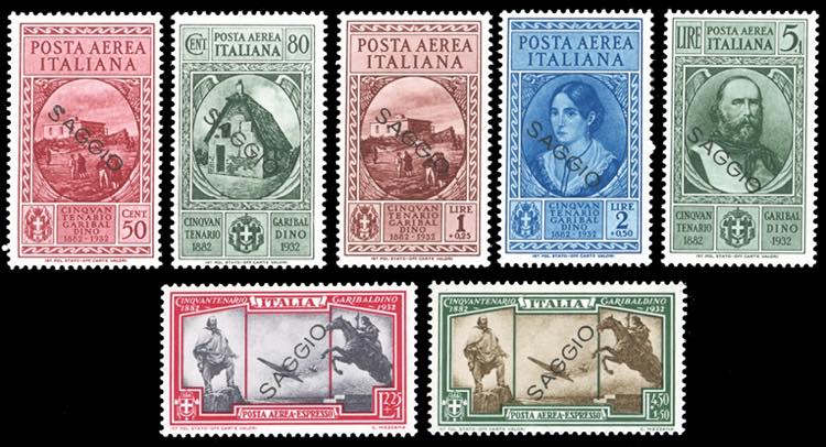 1932 - Garibaldi, soprastampati ... 