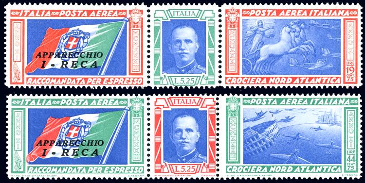 1933 - Trittici I-RECA (51Q/52Q), ... 