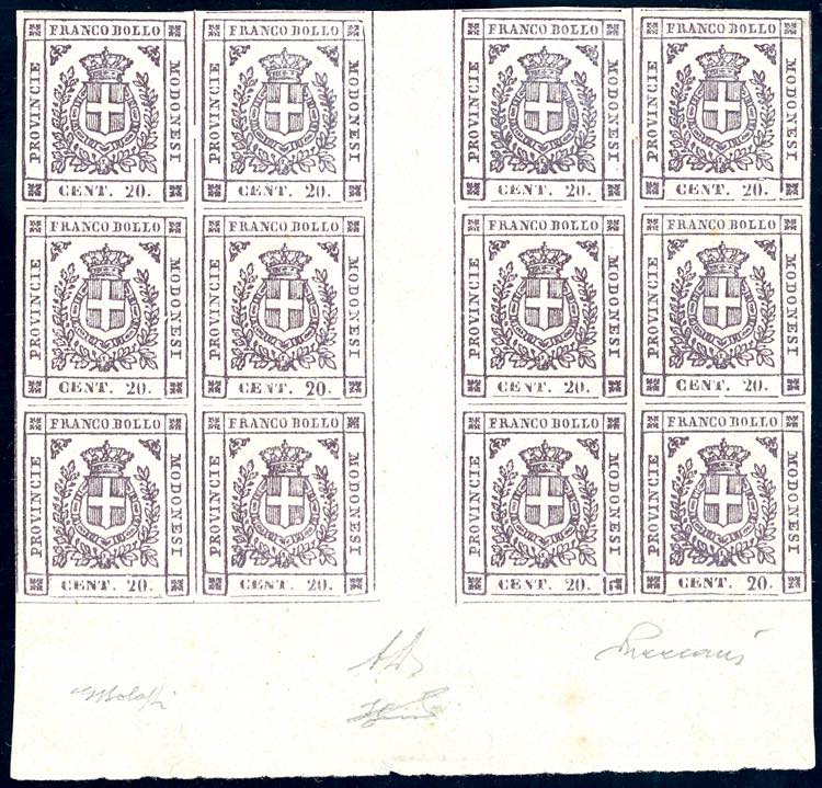 1859 - 20 cent. lilla grigio ... 