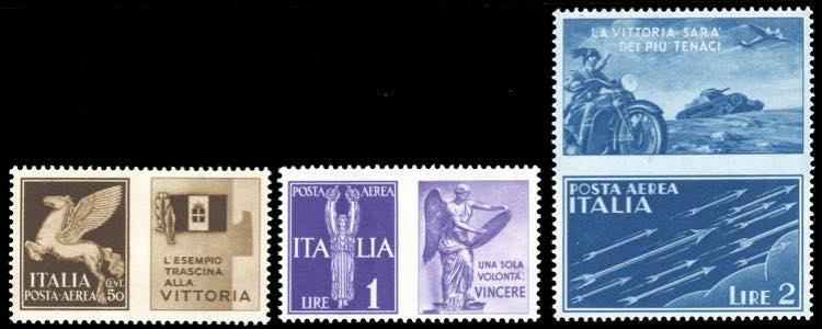 1942 - Non emessi, serie completa ... 