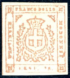 1859 - 80 cent. bistro arancio, ... 