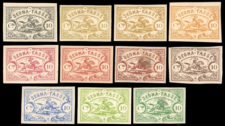 1864 - 10 cent. segnatasse ... 