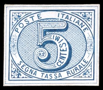 1867 - 5 cent. segnatasse rurale, ... 