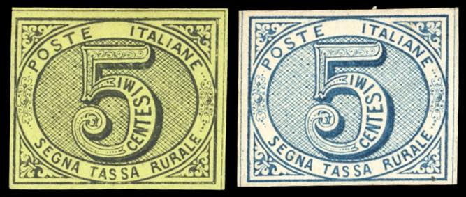 1867 - 5 cent. segnatasse rurale, ... 