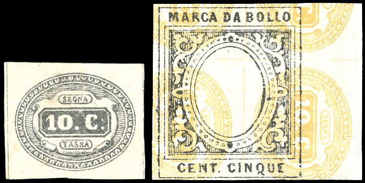 1863 - 10 cent. (1), due prove non ... 